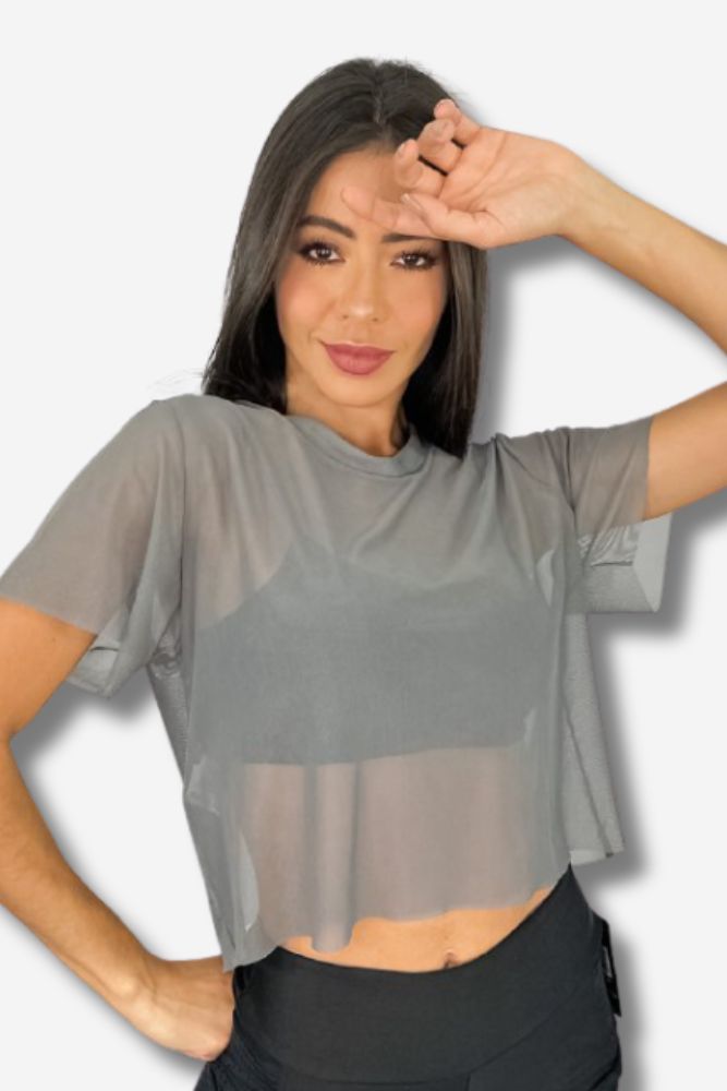 CROPPED FEMININO ZARA TULE