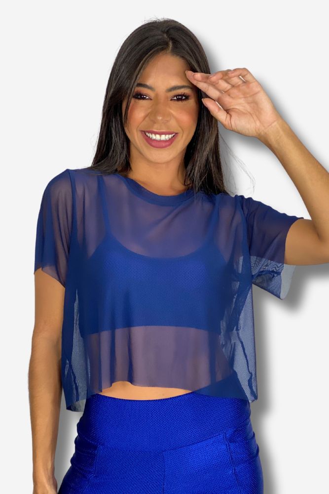 CROPPED FEMININO ZARA TULE