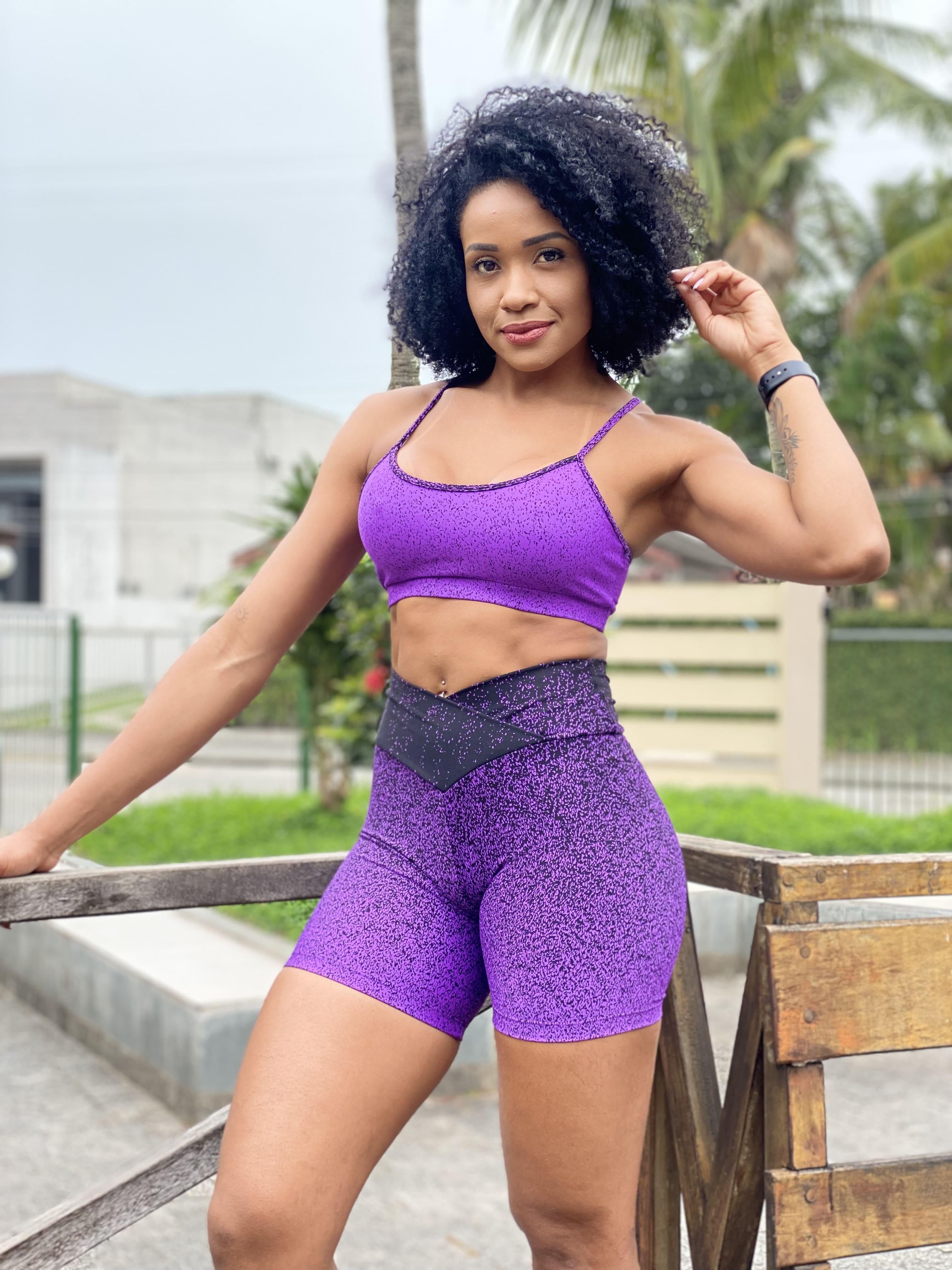 Bermuda Feminina Mel Degrade - JO FITNESS