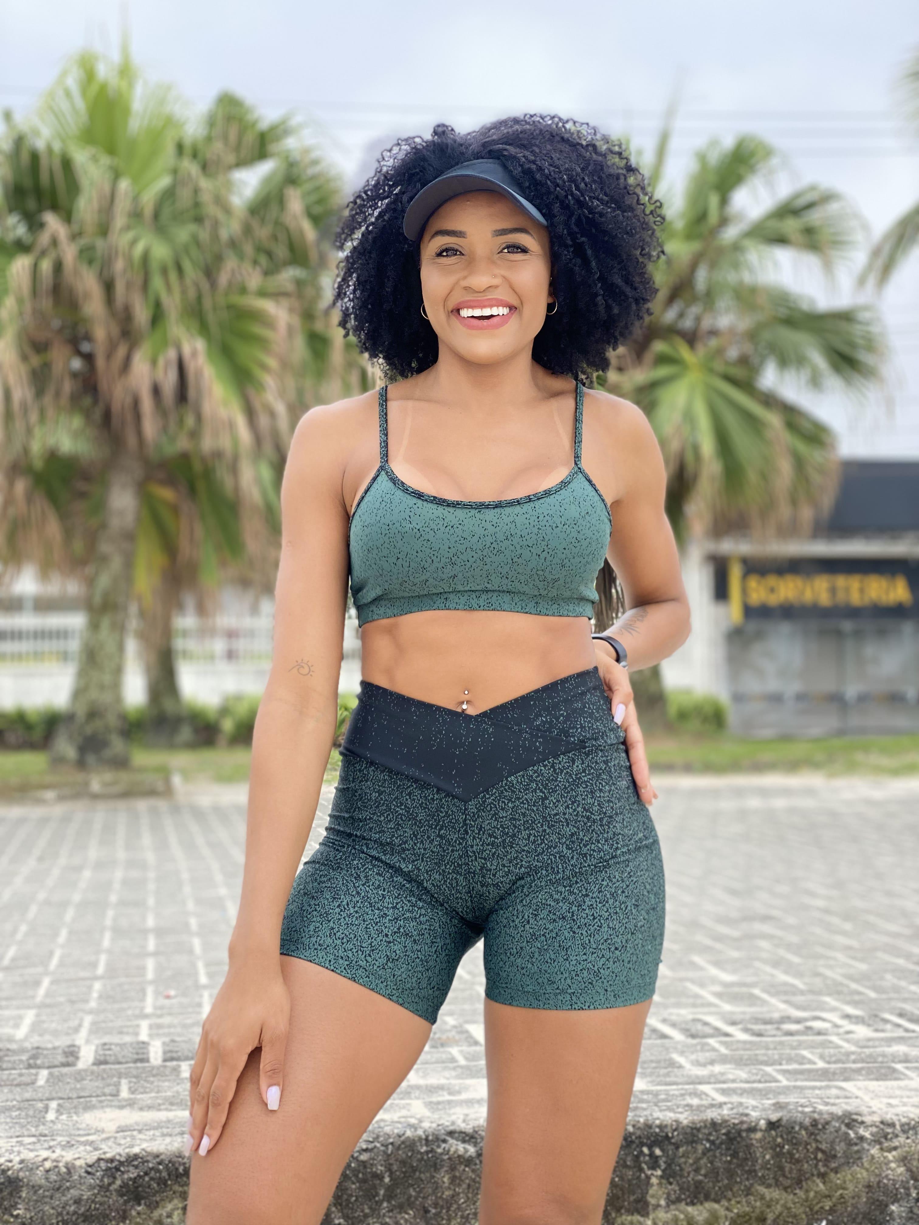 Bermuda Feminina Mel Degrade - JO FITNESS