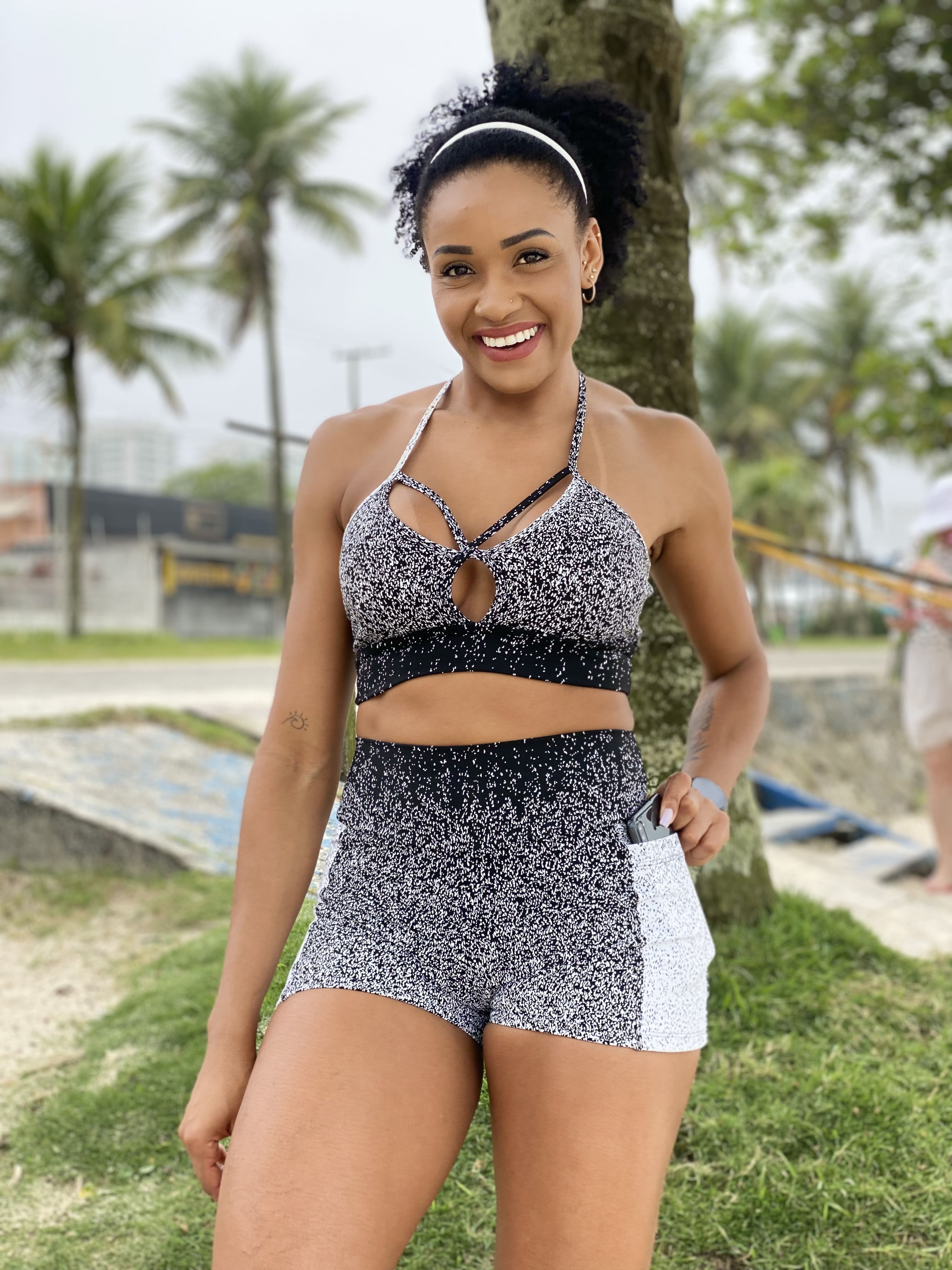 SHORT CROSS BOLSO FEMININO DEGRADE - JO FITNESS